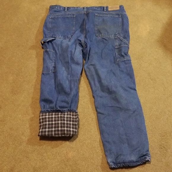 GUIDE GEAR Flannel Lined Carpenter Jeans - Picture 2 of 5